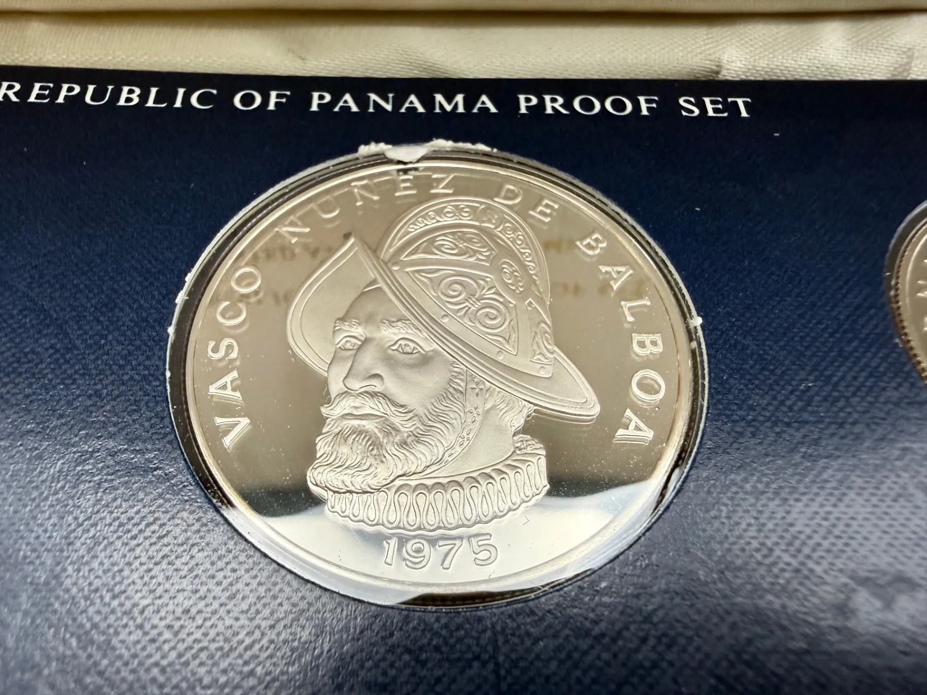 1975-Panama-Silver-Proof-Set-Franklin-Mint-9-Coin-Set-With-COA