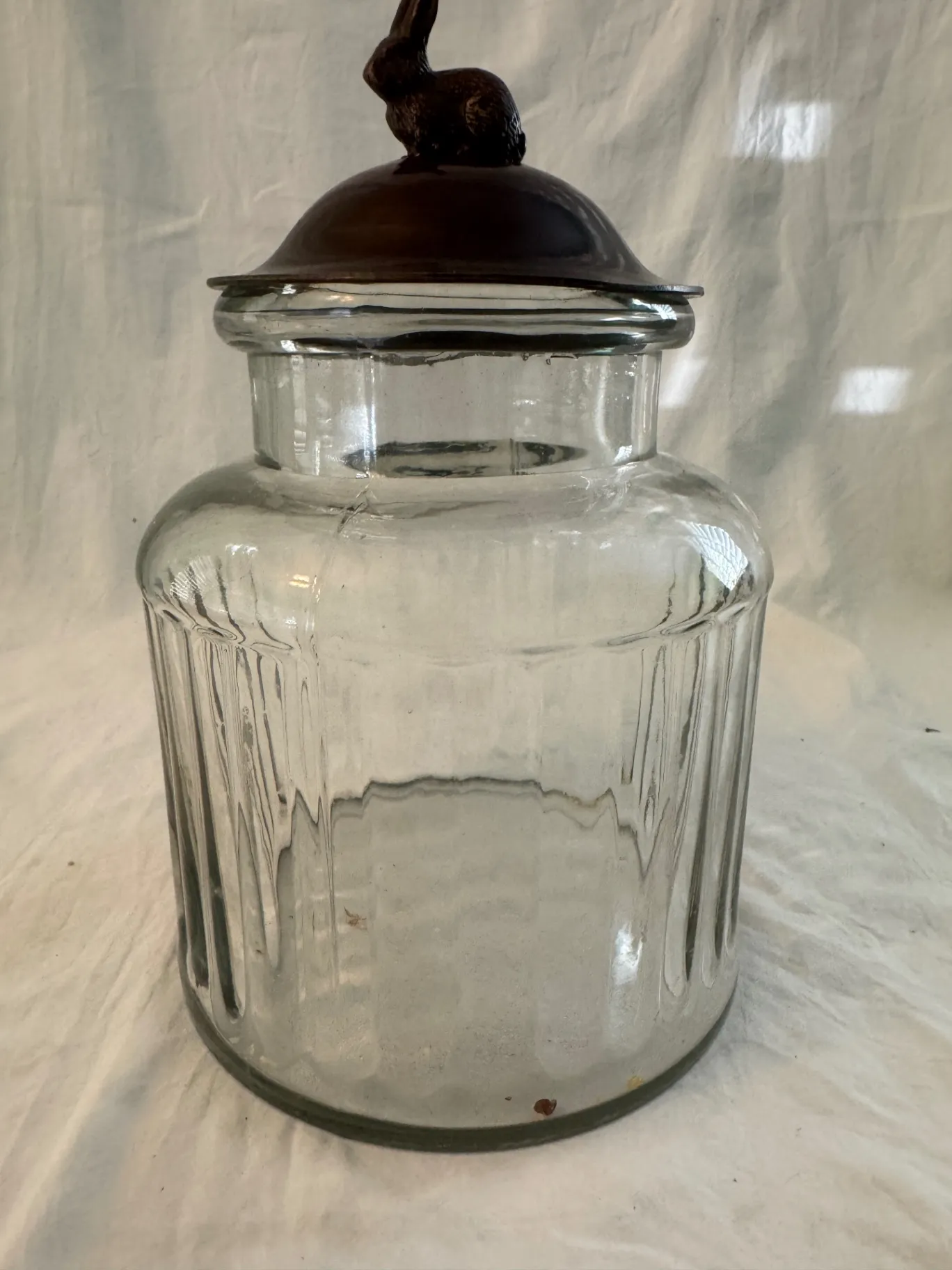 Bronzed Ribbed Glass CTBids